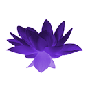 Icon purple lotus flower