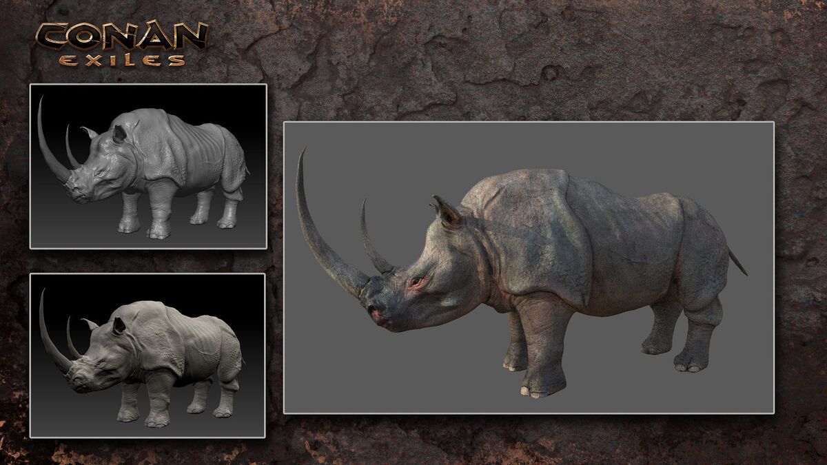 Rhino (Grey) - Official Conan Exiles Wiki