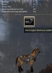 Silent Legion Warhorse Saddle