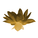 Icon golden lotus flower