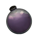 Icon dying vial light purple dye