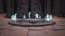 Ghosts at the entrance.