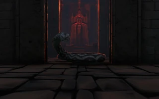 The Giant Snake inside the Citadel of the Triumvirate.