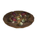 Icon cooked mushroom