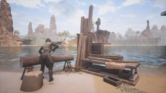 Hana of Kush at a Trade Carpenter's Bench