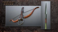 Concept art: Bow and arrow (shown ones are not implemented)