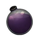 Icon dying vial purple dye
