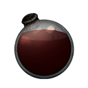 Icon dying vial dark red dye