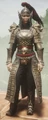 Female wearing Khitan Imperial armor seen from the front.