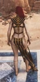 Female wearing Derketo clothing seen from the back.