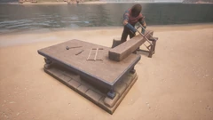 Keyim of Asura at an Improved Carpenter's Bench (with pants, Your Honor)