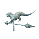 Icon weatherwane rotating dragon