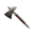 Icon hardened steel throwing axe