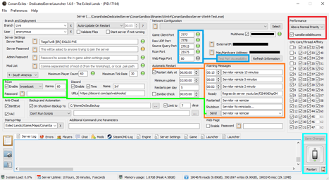 DSL Servidor Dedicado de Conan Exiles e Siptah - Dedicated Server Launcher