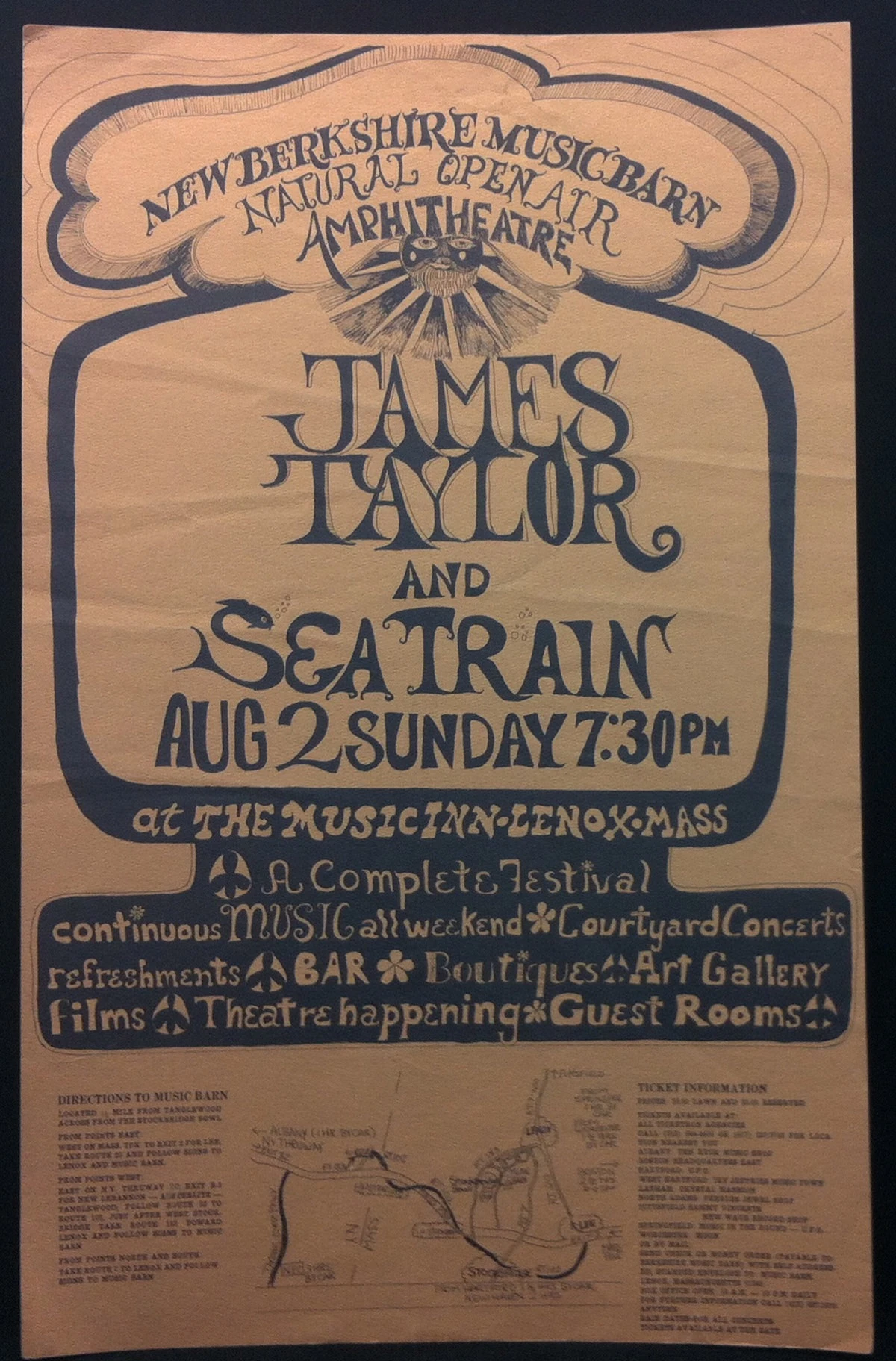 August 2, 1970 Berkshire Music Barn, Lenox, MA Concerts Wiki Fandom