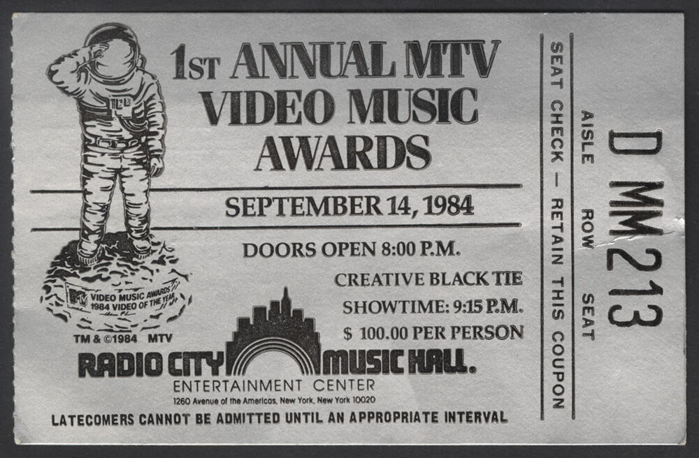 MTV Video Music Awards 1984 | Concerts Wiki | Fandom