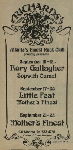 September 10 15 1973 Richard S Atlanta Ga Concerts Wiki Fandom