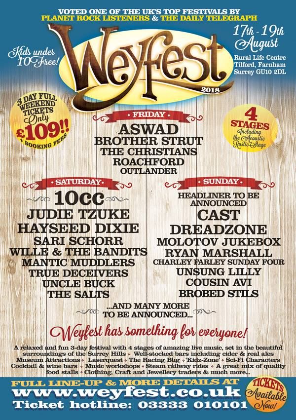 Weyfest 2018 Concerts Wiki Fandom