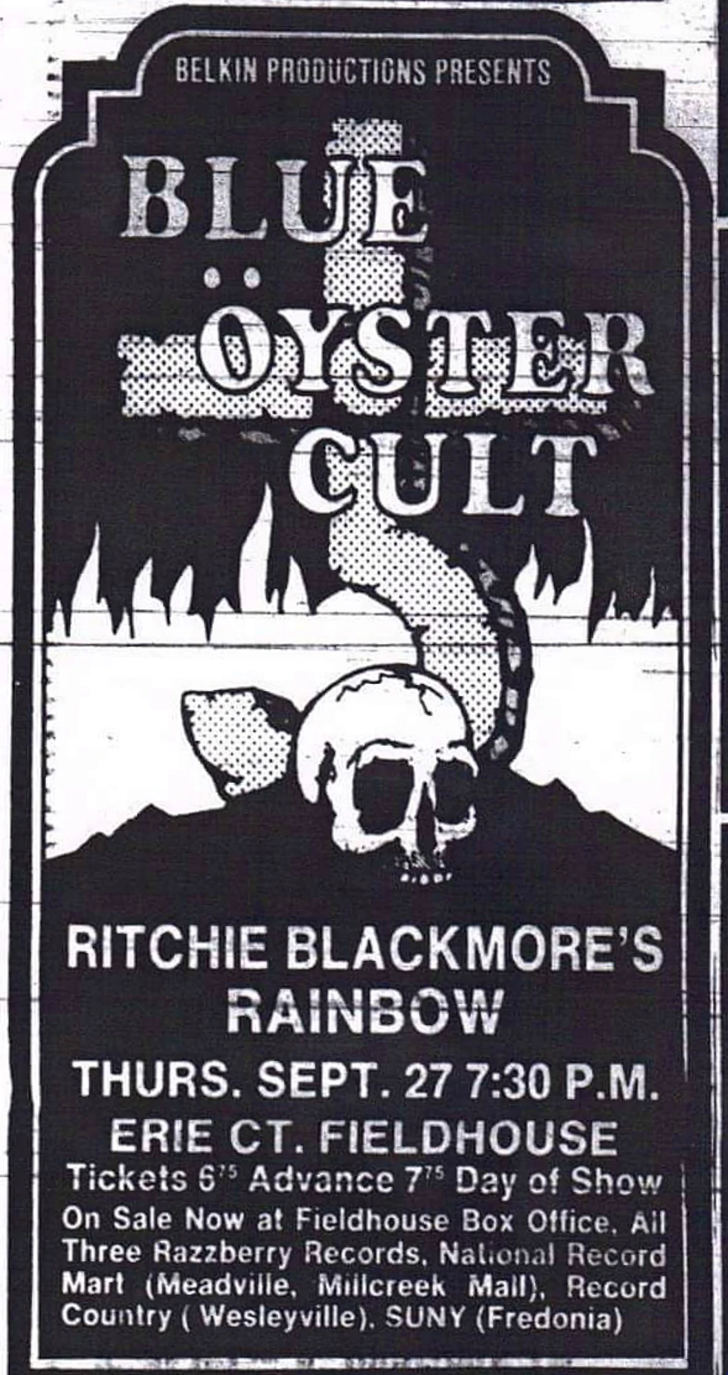 September 27, 1979 Erie County Fieldhouse, Erie, PA Concerts Wiki