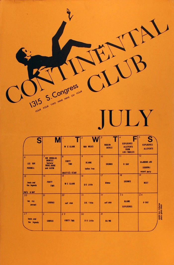 July 7, 1980 Continental Club, Austin, TX Concerts Wiki Fandom
