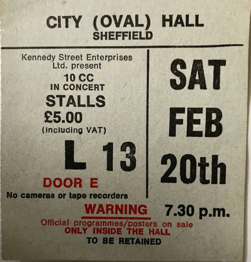 February 20, 1982 City Hall, Sheffield, ENG Concerts Wiki Fandom