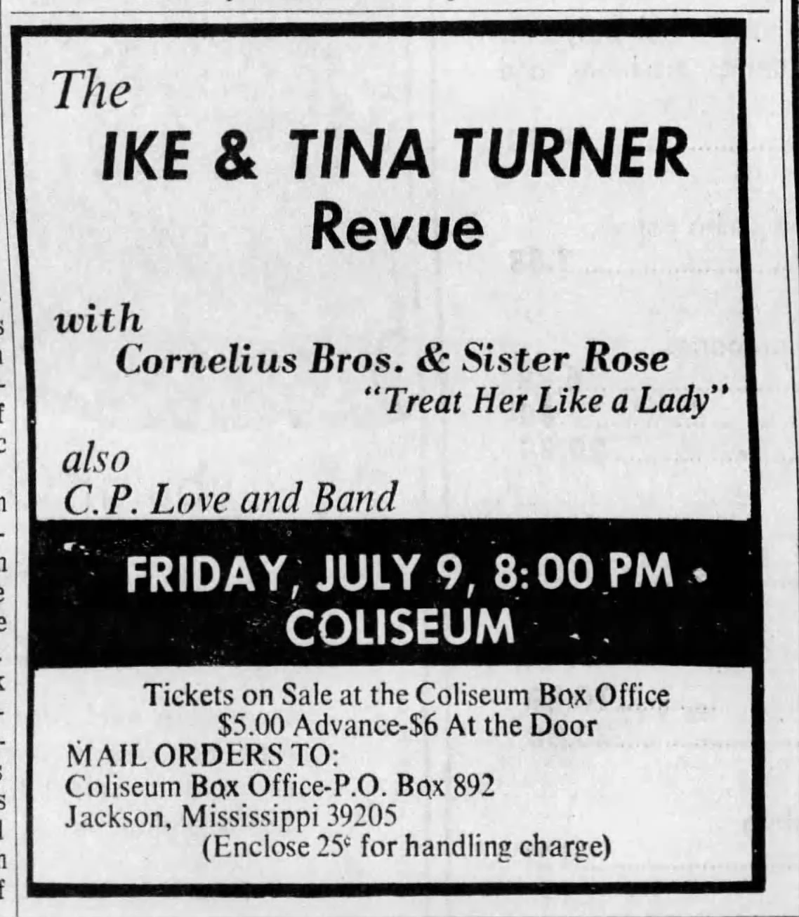 July 9, 1971 Mississippi Coliseum, Jackson, MS Concerts Wiki Fandom