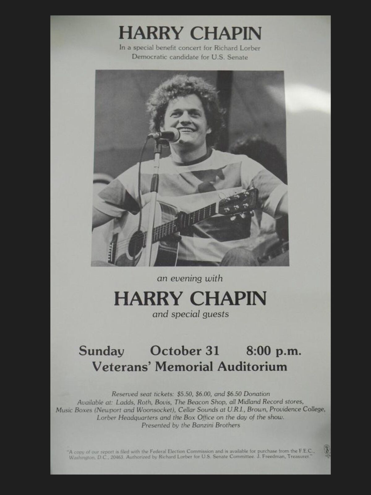 October 31, 1976 Veterans Memorial Auditorium, Providence, RI