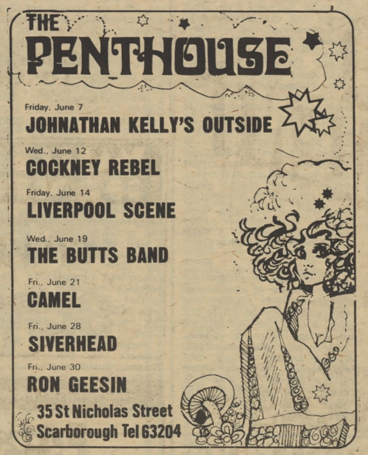 June 12, 1974 Penthouse, Scarborough, ENG Concerts Wiki Fandom
