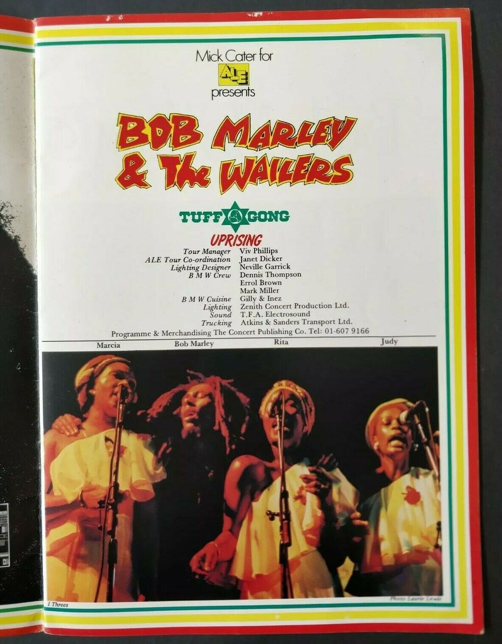 ボブ マーリー 1979 日本 Tour Program Voice Of The Sufferers - Bob Marley And The Wailers - 1979