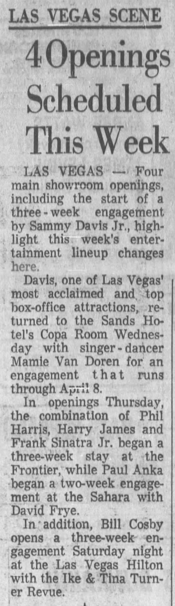March 17 april 6 1973 las vegas hilton las vegas nv concerts wiki