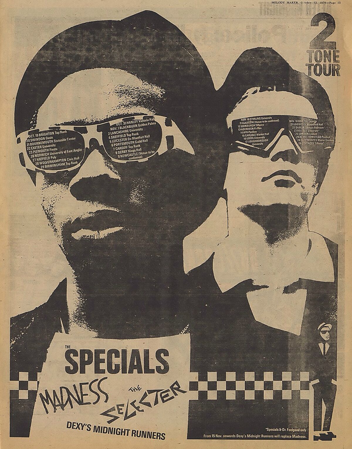 The Specials, Madness, The Selecter 2-Tone UK Tour 1979