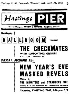 December 30, 1967 Hastings Pier Ballroom, Hastings, ENG