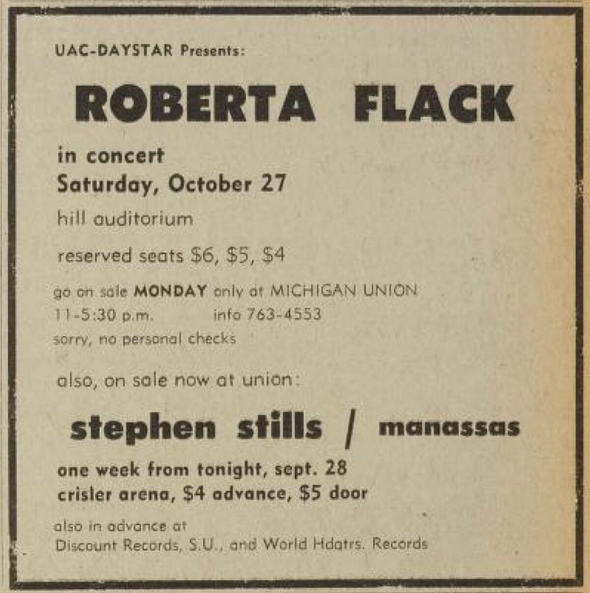 October 27, 1973 Hill Auditorium, Ann Arbor, MI Concerts Wiki Fandom