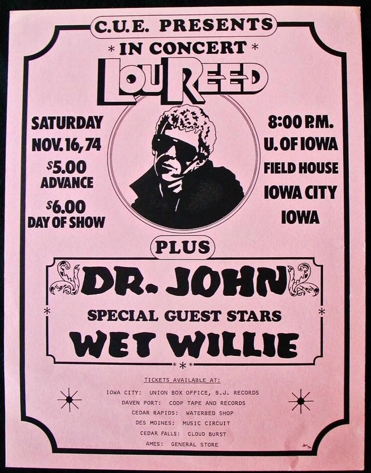 November 16, 1974 University of Iowa Field House, Iowa City, IA
