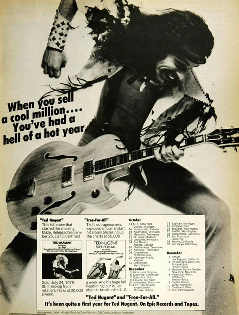 Ted Nugent Us Tour 1976 Concerts Wiki Fandom