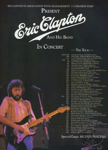Eric Clapton & Muddy Waters US Tour 1979 | Concerts Wiki