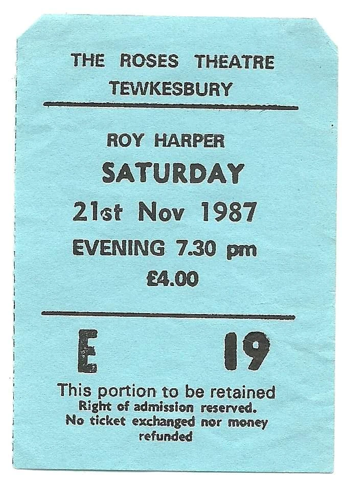 November 21, 1987 Roses Theatre, Tewkesbury, ENG Concerts Wiki Fandom