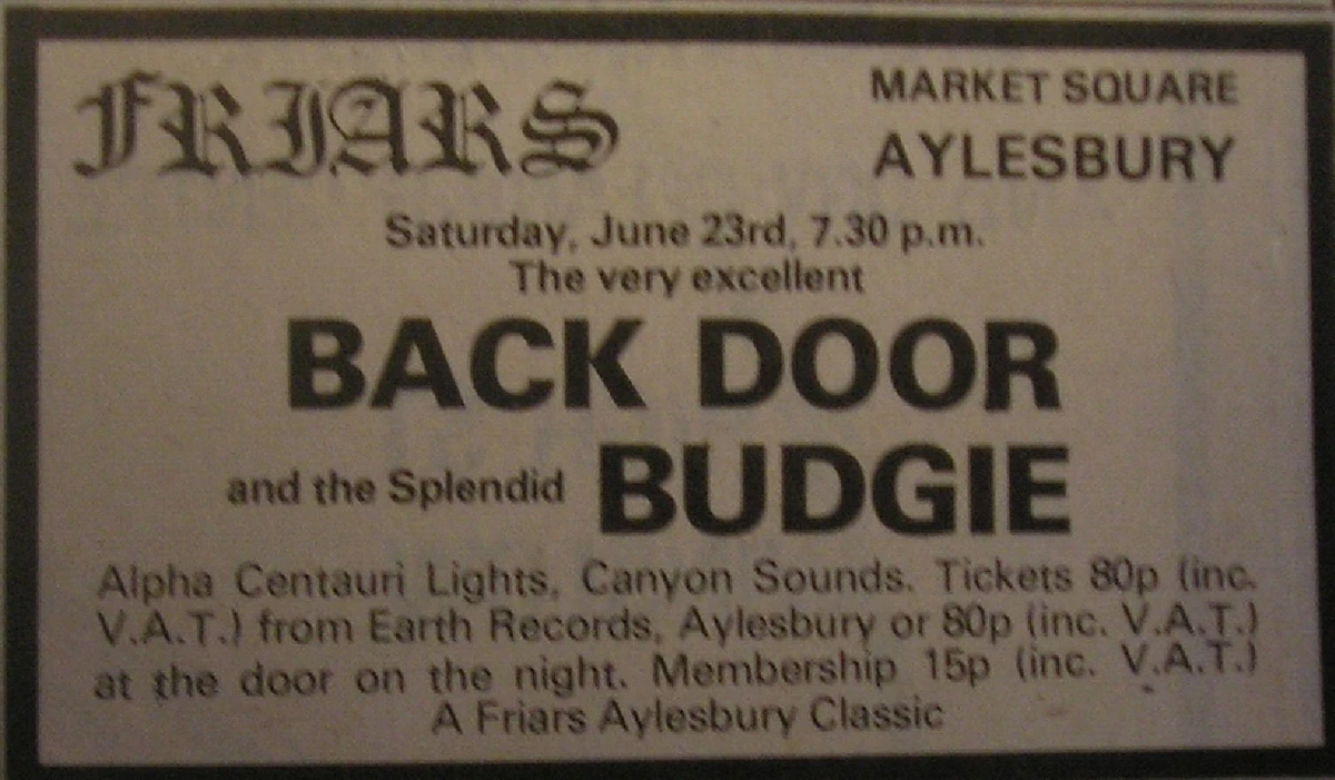 June 23, 1973 Friars Club, Aylesbury, ENG Concerts Wiki Fandom