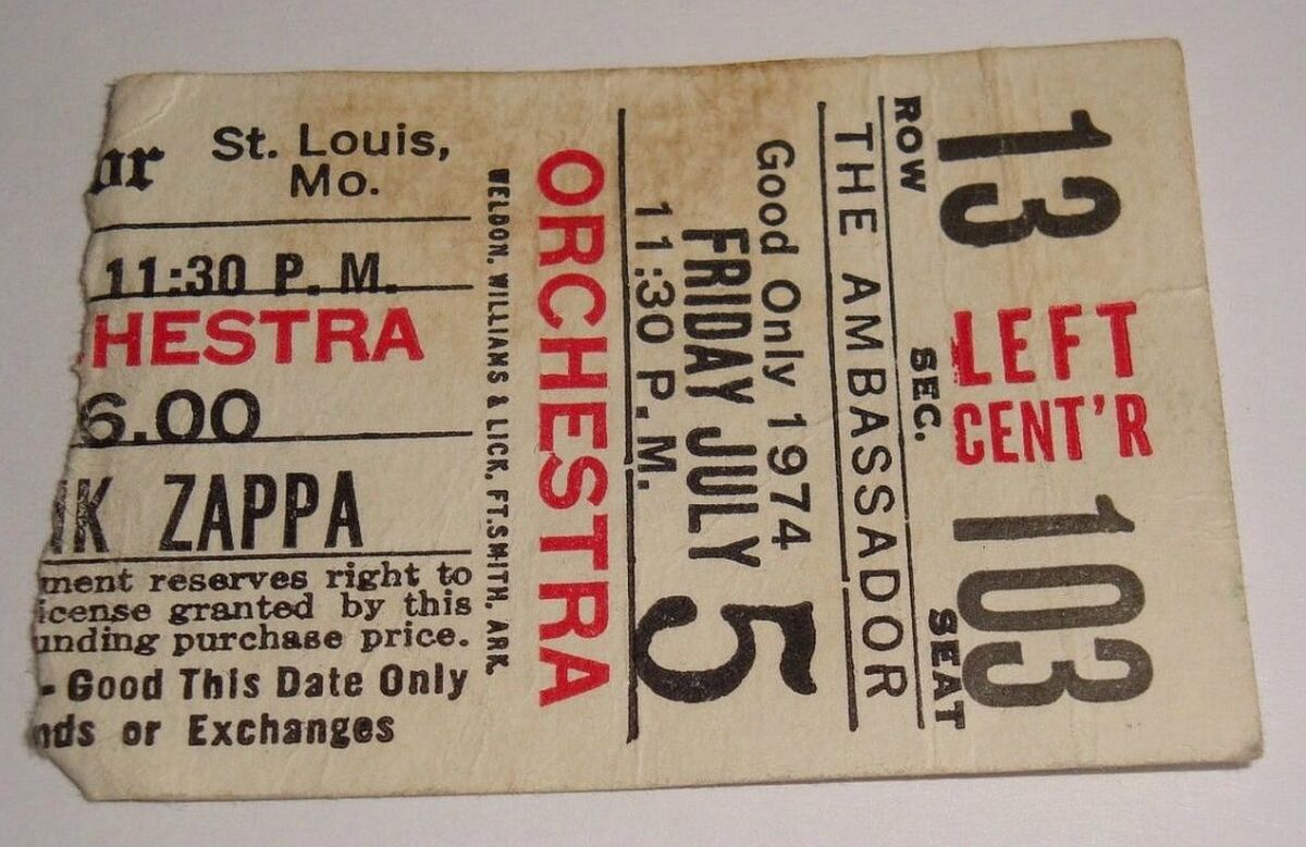 July 5, 1974 Ambassador Theatre, St. Louis, MO Concerts Wiki Fandom