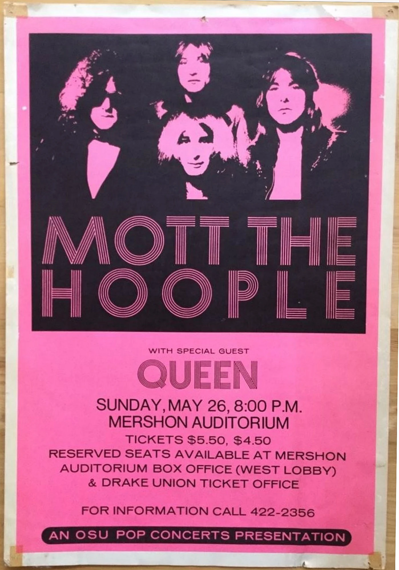 May 26, 1974 Ohio State University Mershon Auditorium, Columbus