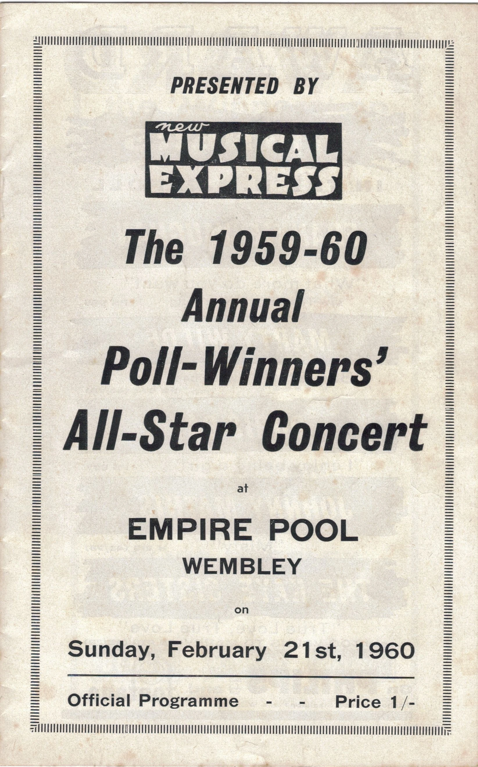 NME Poll Winners Concert 1960 | Concerts Wiki | Fandom