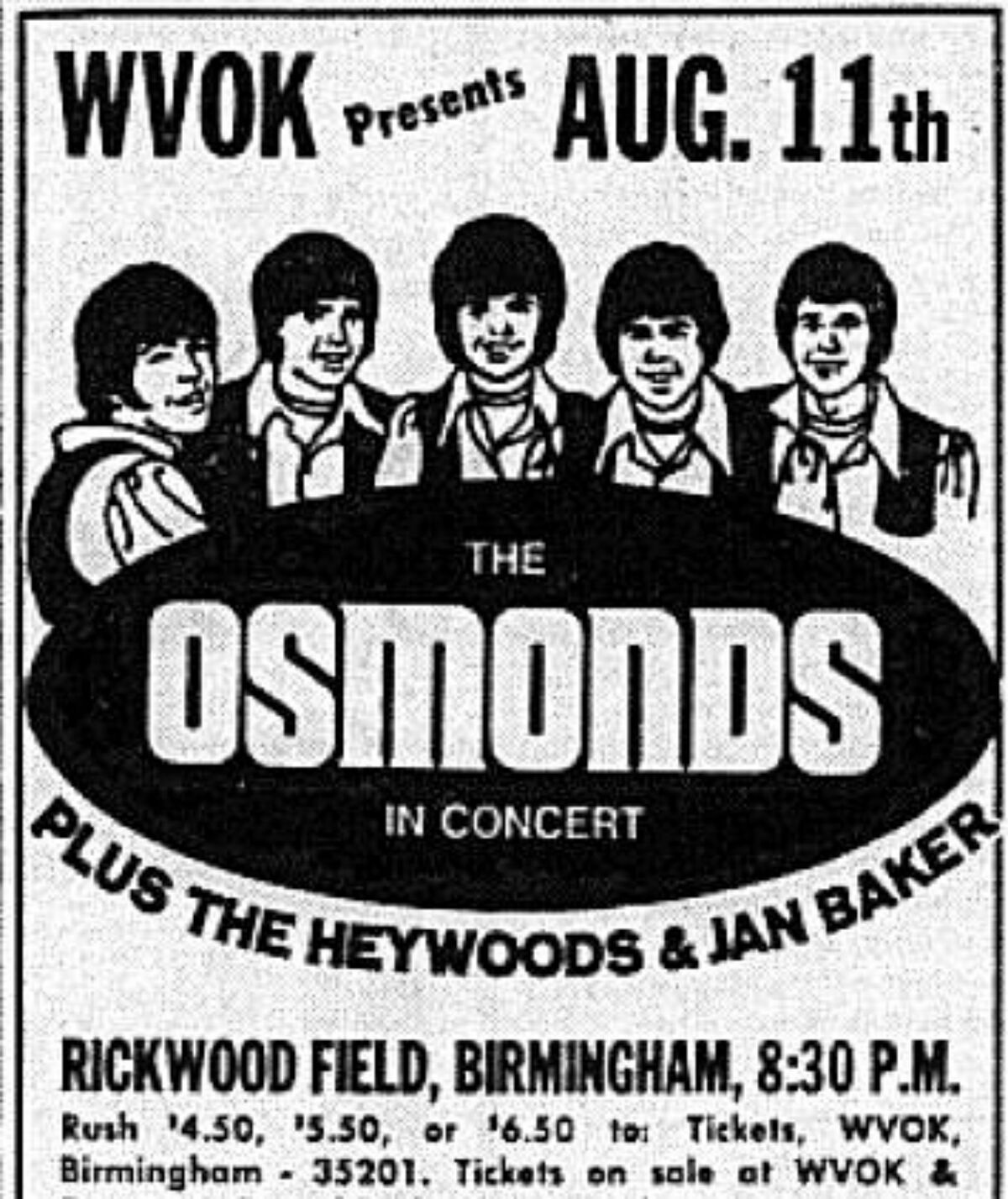 August 11, 1972 Rickwood Field, Birmingham, AL Concerts Wiki Fandom