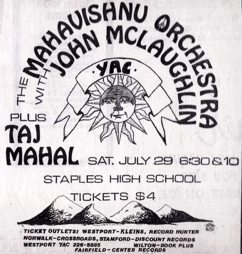 July 29, 1973 Staples High School Auditorium, Westport, CT Concerts