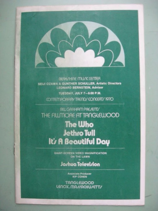 July 7, 1970 Tanglewood, Lenox, MA Concerts Wiki Fandom