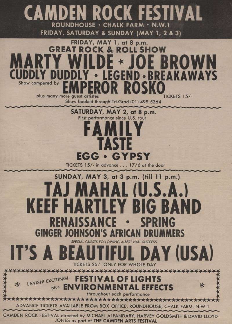 May 2, 1970 Roundhouse, London, ENG, Concerts Wiki