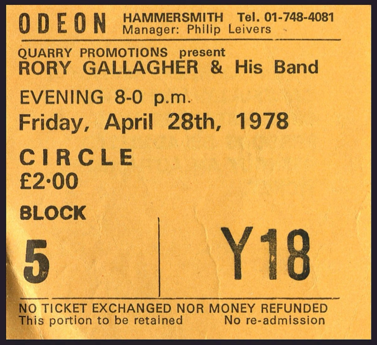 April 2829, 1978 Hammersmith Odeon, London, ENG Concerts Wiki Fandom