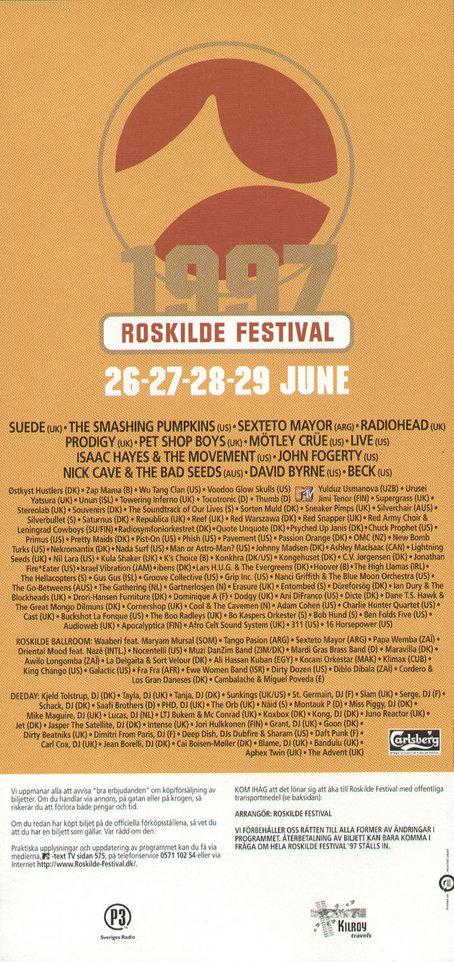 Roskilde Festival 1997 | Concerts Wiki | Fandom