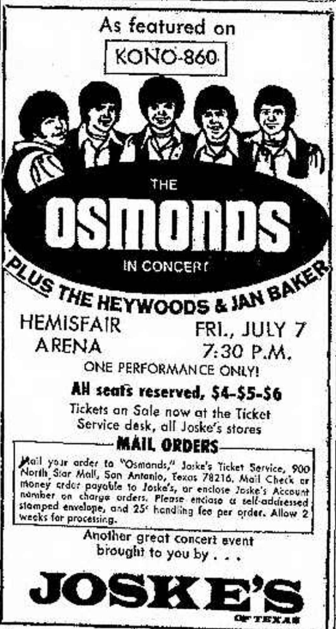 July 7, 1972 Hemisfair Arena, San Antonio, TX Concerts Wiki Fandom