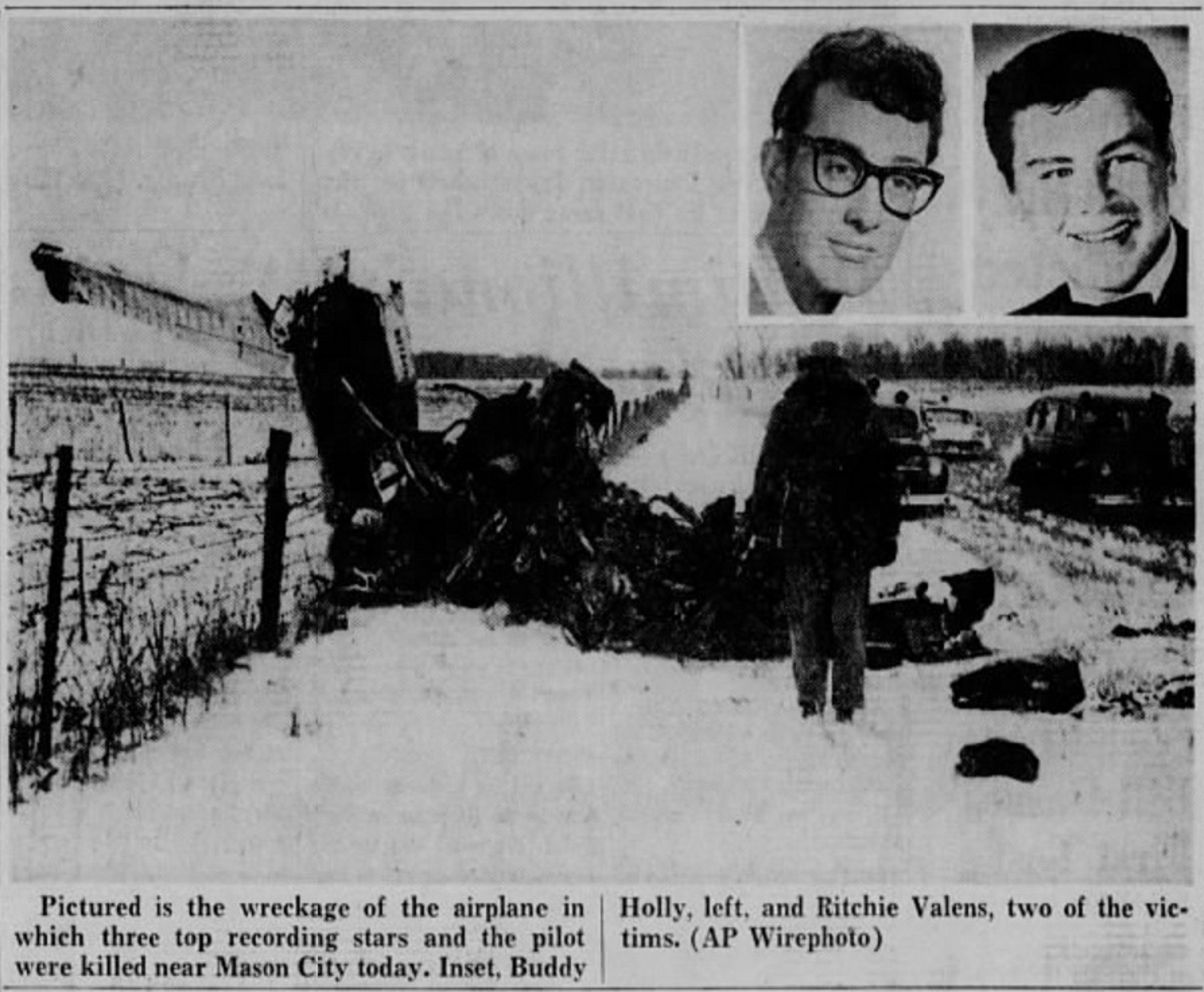 ritchie valens plane crash bodies