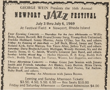 Newport Jazz Festival in 斑尾　チラシ Newport Jazz Festival Pamphlet | TAKAO FUJIOKA / WAY OUT